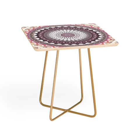 Sheila Wenzel-Ganny Delicate Pink Lavender Mandala Side Table