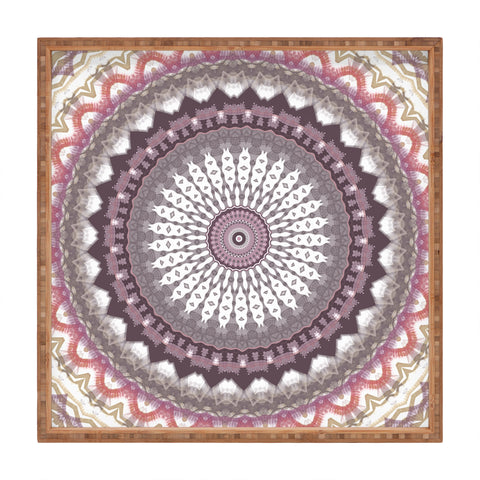 Sheila Wenzel-Ganny Delicate Pink Lavender Mandala Square Tray