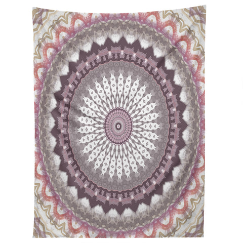 Sheila Wenzel-Ganny Delicate Pink Lavender Mandala Tapestry