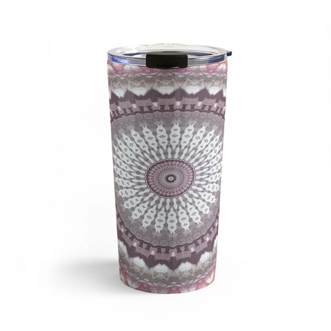 Sheila Wenzel-Ganny Delicate Pink Lavender Mandala Travel Mug