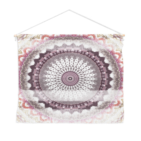 Sheila Wenzel-Ganny Delicate Pink Lavender Mandala Wall Hanging Landscape