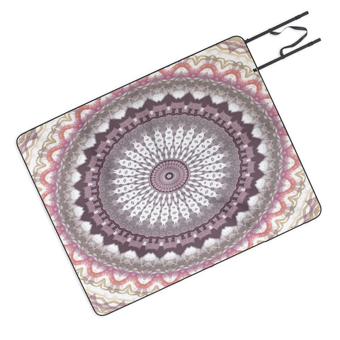 Sheila Wenzel-Ganny Delicate Pink Lavender Mandala Picnic Blanket