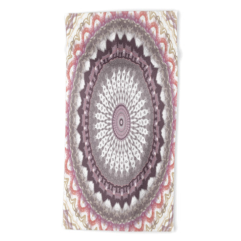 Sheila Wenzel-Ganny Delicate Pink Lavender Mandala Beach Towel