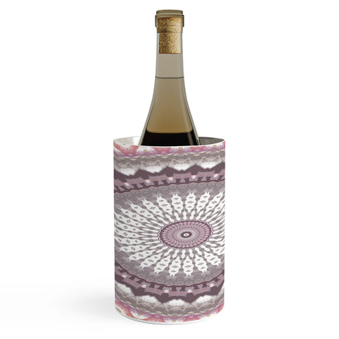Sheila Wenzel-Ganny Delicate Pink Lavender Mandala Wine Chiller