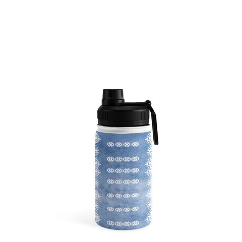Sheila Wenzel-Ganny Denim Blue Mud Cloth Water Bottle
