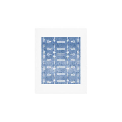 Sheila Wenzel-Ganny Denim Blue Mud Cloth Art Print