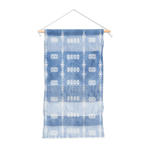 Sheila Wenzel-Ganny Denim Blue Mud Cloth Wall Hanging Portrait