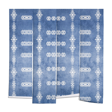 Sheila Wenzel-Ganny Denim Blue Mud Cloth Wall Mural