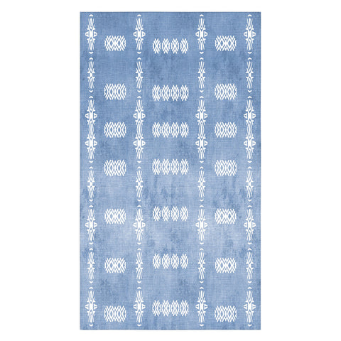 Sheila Wenzel-Ganny Denim Blue Mud Cloth Tablecloth