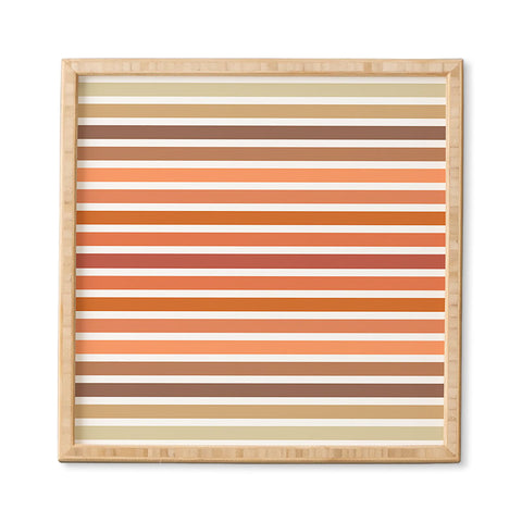 Sheila Wenzel-Ganny Desert Boho Stripes Framed Wall Art