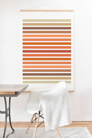 Sheila Wenzel-Ganny Desert Boho Stripes Art Print And Hanger
