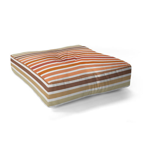 Sheila Wenzel-Ganny Desert Boho Stripes Floor Pillow Square