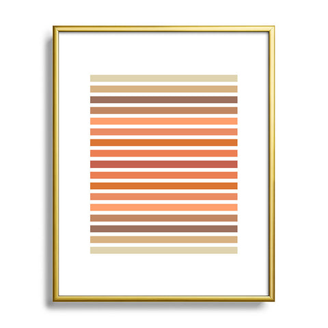 Sheila Wenzel-Ganny Desert Boho Stripes Metal Framed Art Print