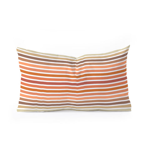 Sheila Wenzel-Ganny Desert Boho Stripes Oblong Throw Pillow