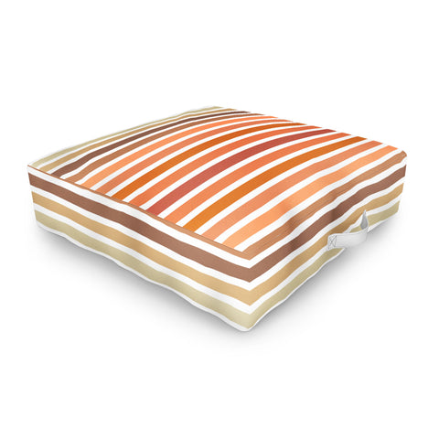 Sheila Wenzel-Ganny Desert Boho Stripes Outdoor Floor Cushion
