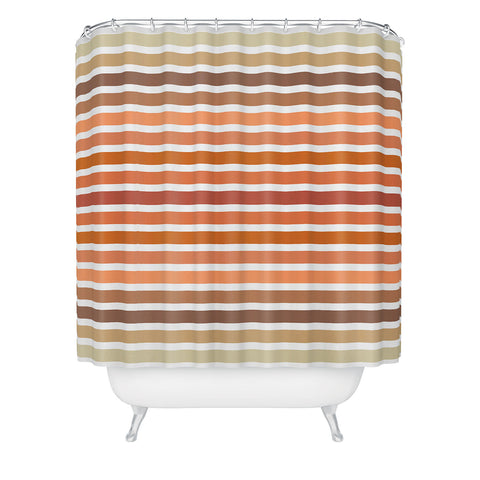 Sheila Wenzel-Ganny Desert Boho Stripes Shower Curtain