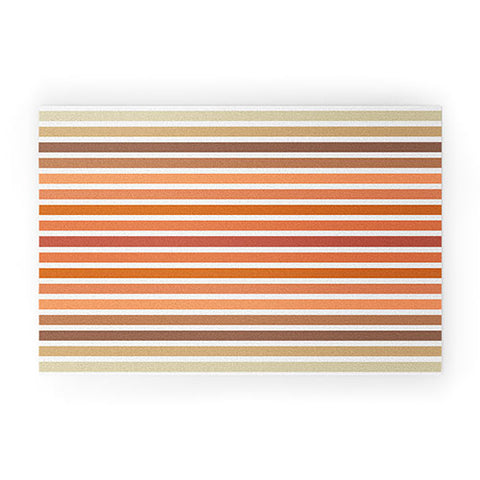 Sheila Wenzel-Ganny Desert Boho Stripes Welcome Mat