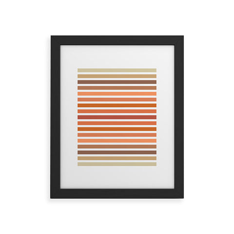 Sheila Wenzel-Ganny Desert Boho Stripes Framed Art Print