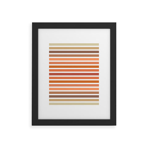 Sheila Wenzel-Ganny Desert Boho Stripes Framed Art Print