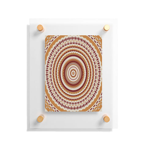 Sheila Wenzel-Ganny Desert Sun Mandala Floating Acrylic Print