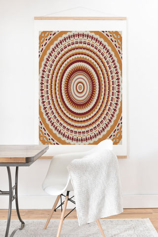 Sheila Wenzel-Ganny Desert Sun Mandala Art Print And Hanger