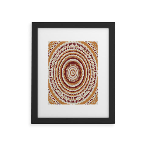 Sheila Wenzel-Ganny Desert Sun Mandala Framed Art Print