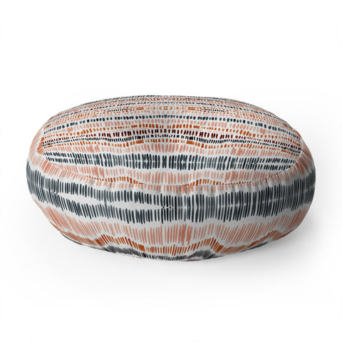 Sheila Wenzel-Ganny Desert Watercolor Stripes Floor Pillow Round