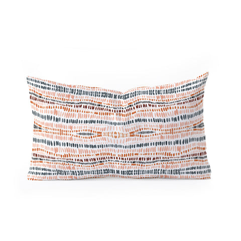 Sheila Wenzel-Ganny Desert Watercolor Stripes Oblong Throw Pillow