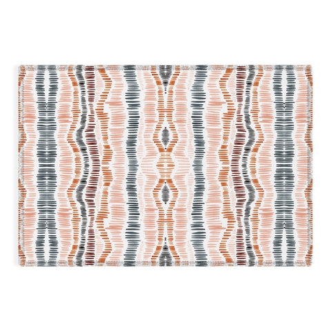Sheila Wenzel-Ganny Desert Watercolor Stripes Outdoor Rug