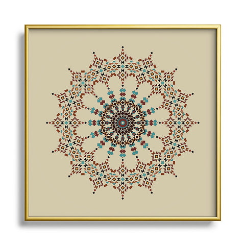 Sheila Wenzel-Ganny Dream Catcher Mandala Metal Square Framed Art Print