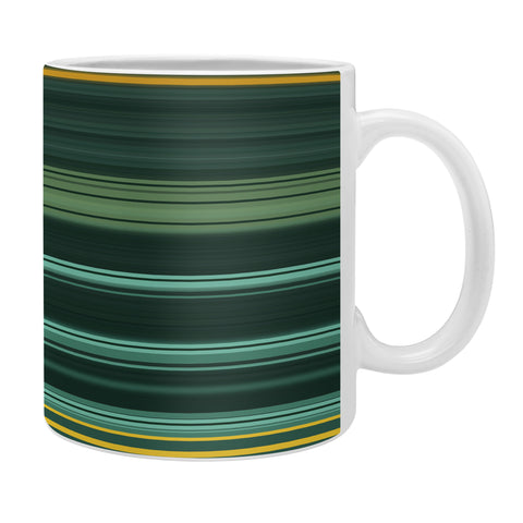 Sheila Wenzel-Ganny Emerald Gold Classic Stripes Coffee Mug