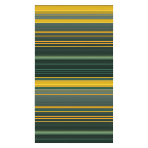 Sheila Wenzel-Ganny Emerald Gold Classic Stripes Tablecloth