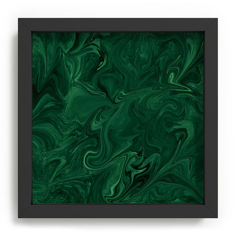 Sheila Wenzel-Ganny Emerald Green Abstract Recessed Framing Square
