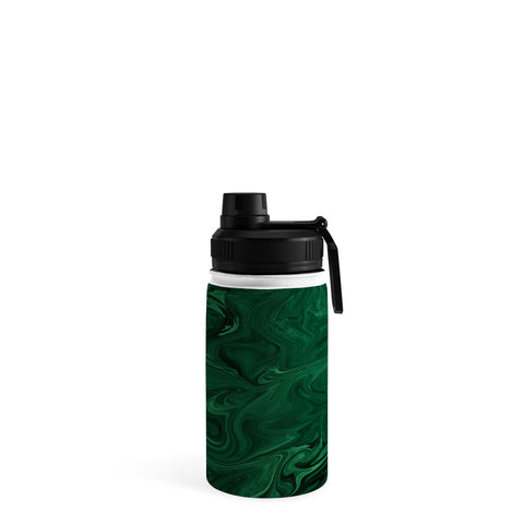 Sheila Wenzel-Ganny Emerald Green Abstract Water Bottle