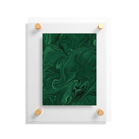 Sheila Wenzel-Ganny Emerald Green Abstract Floating Acrylic Print