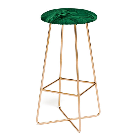 Sheila Wenzel-Ganny Emerald Green Abstract Bar Stool