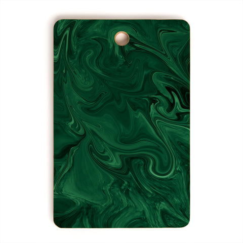 Sheila Wenzel-Ganny Emerald Green Abstract Cutting Board Rectangle