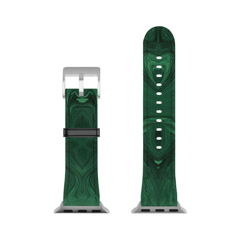 Sheila Wenzel-Ganny Emerald Green Abstract Apple Watch Band