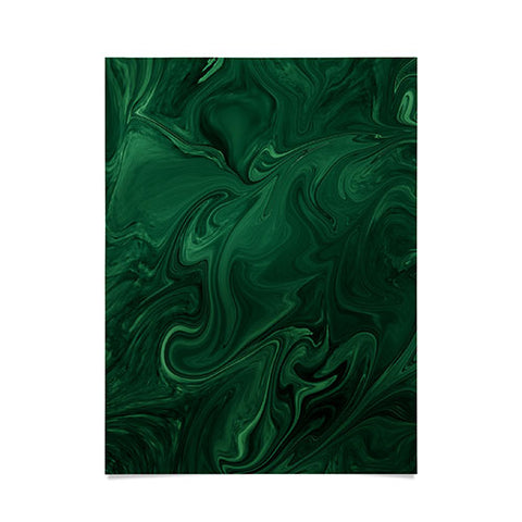 Sheila Wenzel-Ganny Emerald Green Abstract Poster