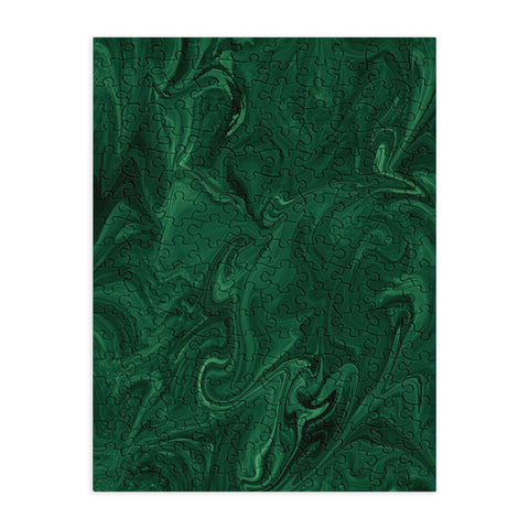 Sheila Wenzel-Ganny Emerald Green Abstract Puzzle