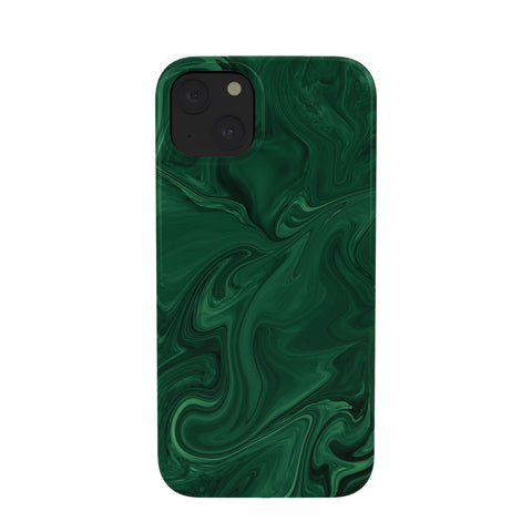 Sheila Wenzel-Ganny Emerald Green Abstract Phone Case