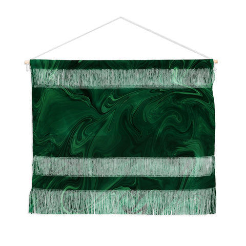 Sheila Wenzel-Ganny Emerald Green Abstract Wall Hanging Landscape