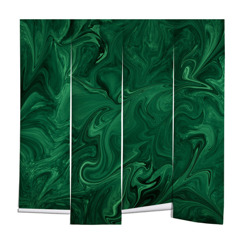 Sheila Wenzel-Ganny Emerald Green Abstract Wall Mural