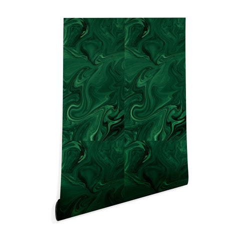 Sheila Wenzel-Ganny Emerald Green Abstract Wallpaper