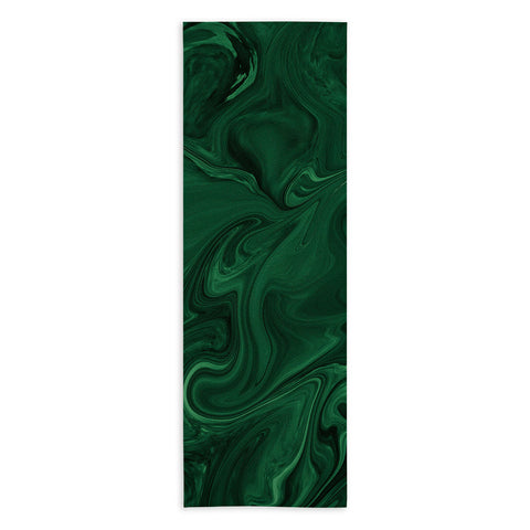 Sheila Wenzel-Ganny Emerald Green Abstract Yoga Towel