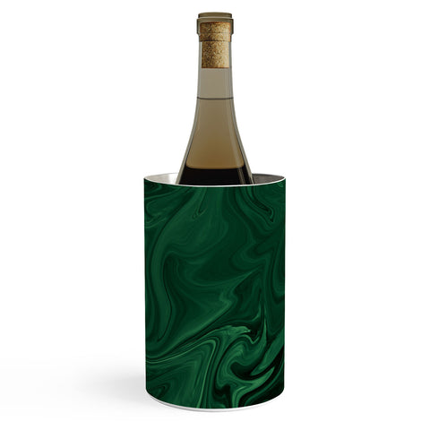 Sheila Wenzel-Ganny Emerald Green Abstract Wine Chiller