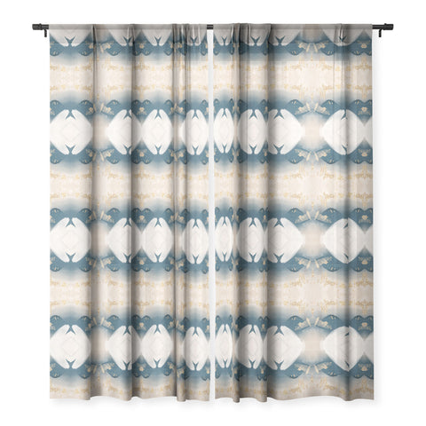 Sheila Wenzel-Ganny Enchanted Brush Strokes Sheer Window Curtain