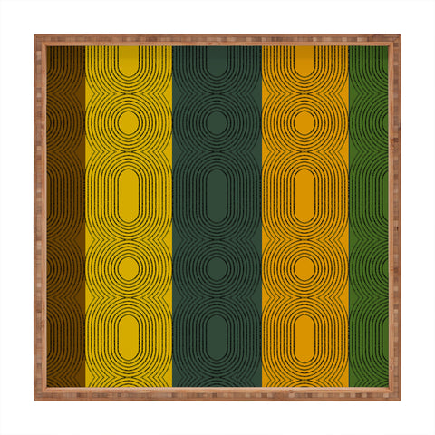 Sheila Wenzel-Ganny Fall Twist Abstract Square Tray