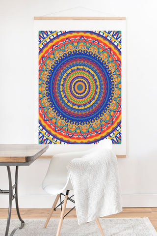 Sheila Wenzel-Ganny Festive Mandala Art Print And Hanger