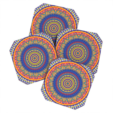Sheila Wenzel-Ganny Festive Mandala Coaster Set
